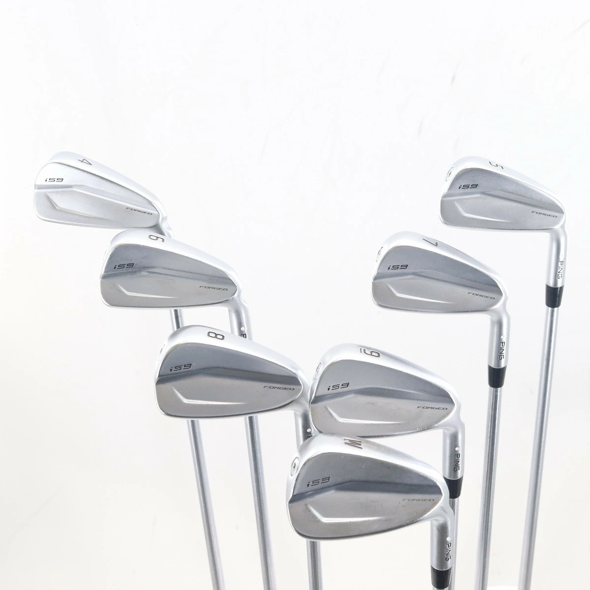 Ping I59 Forged Iron Set 4-W White Dot Project X Stiff Flex Right-Hand G-112307